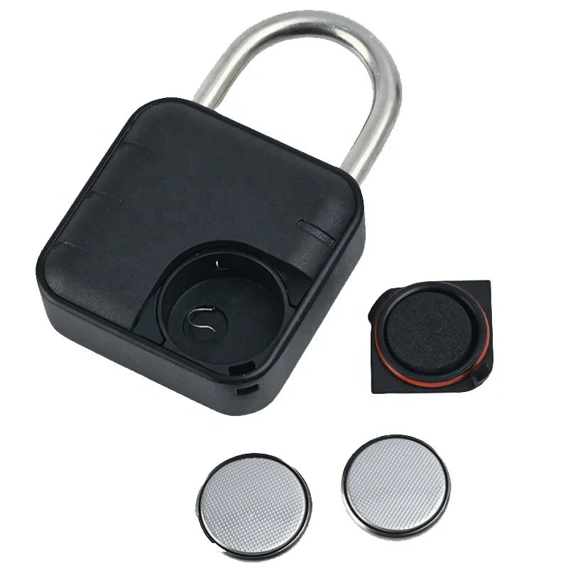Factory Wholesale BLE APP Waterproof IP67 Smart Fingerprint Cabinet Padlock for Luggage Bag Gym Locker Biometric Tuya Padlock