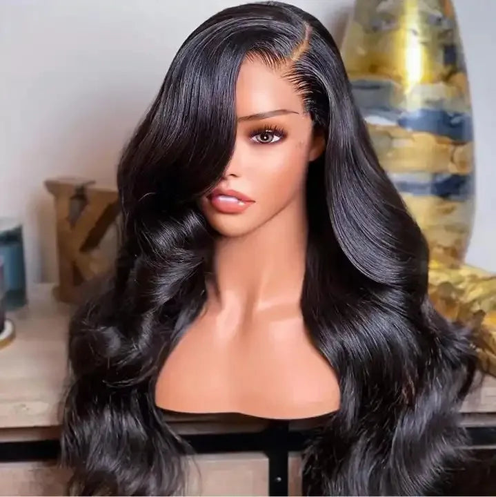 Wholesale 13x6 HD Lace Frontal Glueless Extensions Long Straight Body Wave Black Women's Wear Go Hair Wigs Made Raw Deep Wave