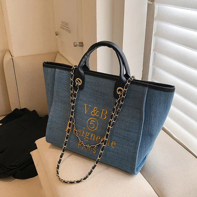 Handbags Women's Bag Shoulder Crossbody for Designer Messenger Large Luxury Female Portable Zipper Canvas Girl Tote Bags