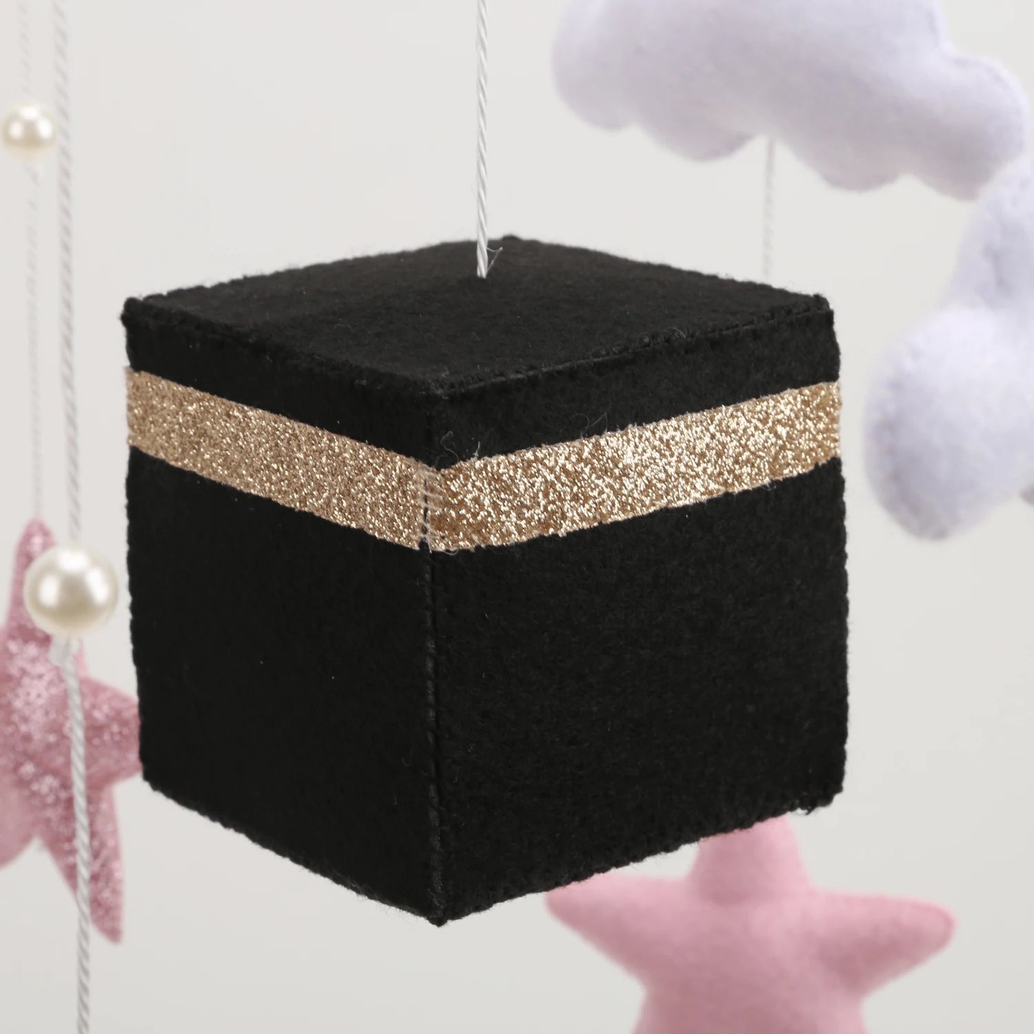Islamic Baby Mobile for Crib Baby Kaaba Mobile Muslim Baby Mobile Quran Reciting