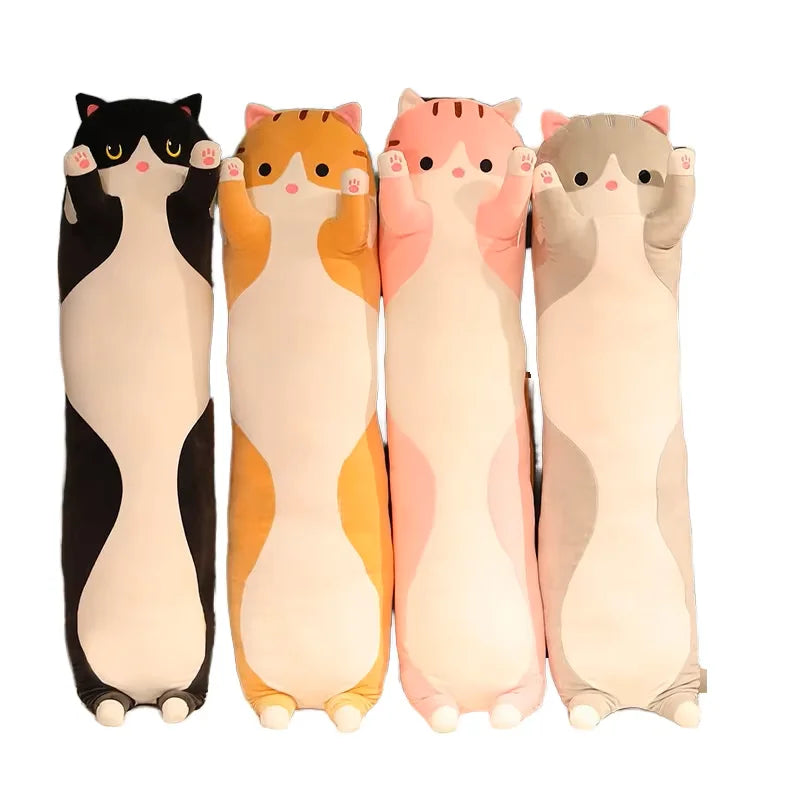 Cross-Border Large Plush Dog Toy Cute Cat Pillow with PP Cotton Filling Super Soft Rag Doll for Lazy Sleep Gift