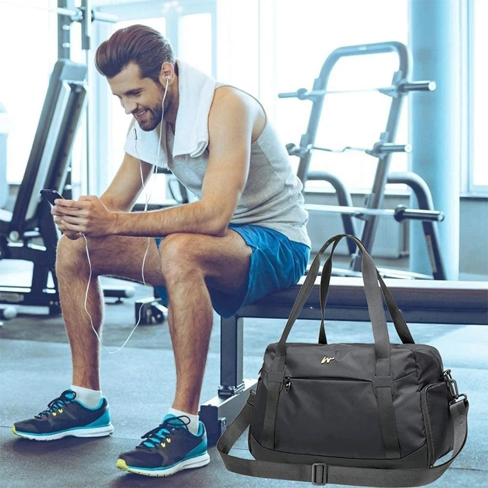 Folding Travel Duffel Bag Ladies Shoes Travel Bags With Shoe Compartment Tote Sports Bag for Women Customized logo