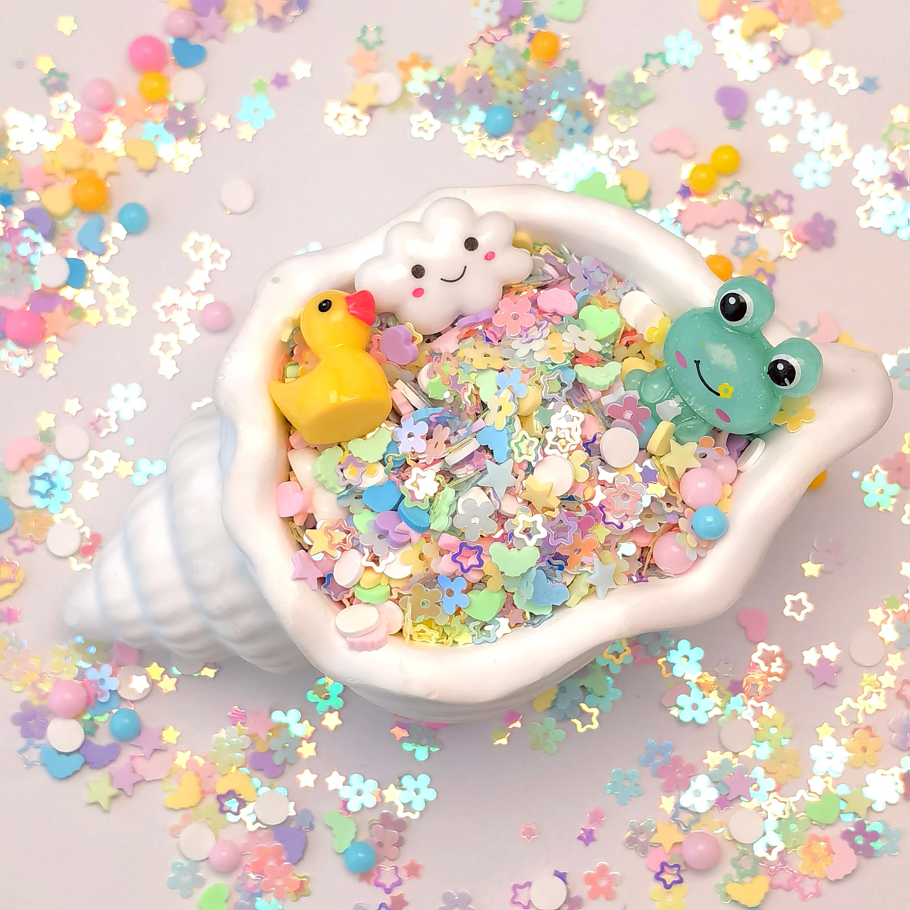 1000g Wholesale 2025 New Animal Cartoon Handmade Glitter Animal Charm Beads DIY Handmade Slime Filler Toys DIY