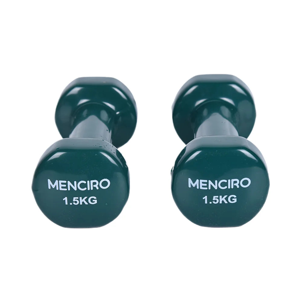 Home Use Cast Iron Free Weights Dumbbell Set with Polyurethane Rack Muscle Training Exercise Accessory