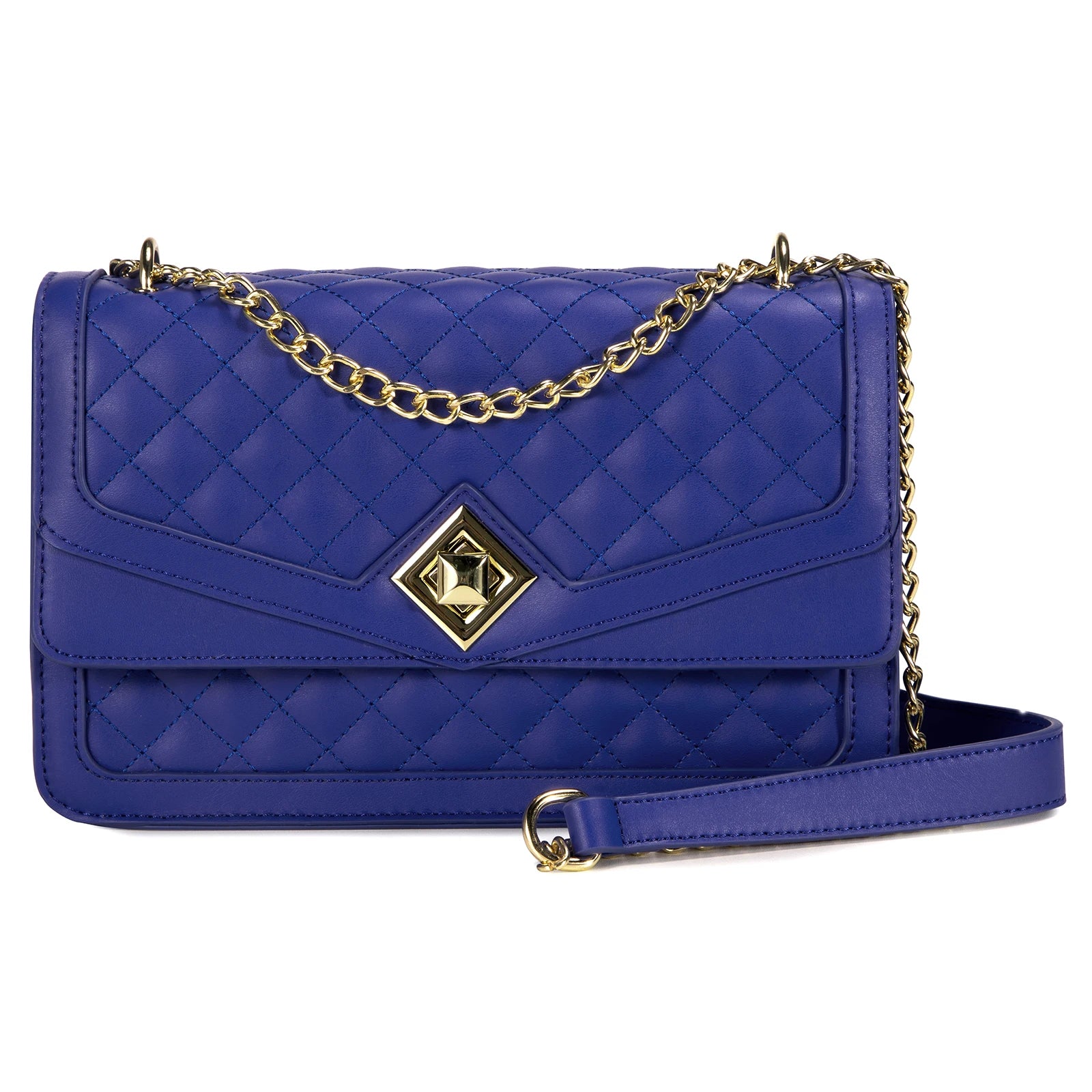 LOVEVOOK 2023 Leather Quilted Sling Shoulder Bag With Chain Trendy Clutch Ladies Evening Purse Luxury Crossbody Bags for Women