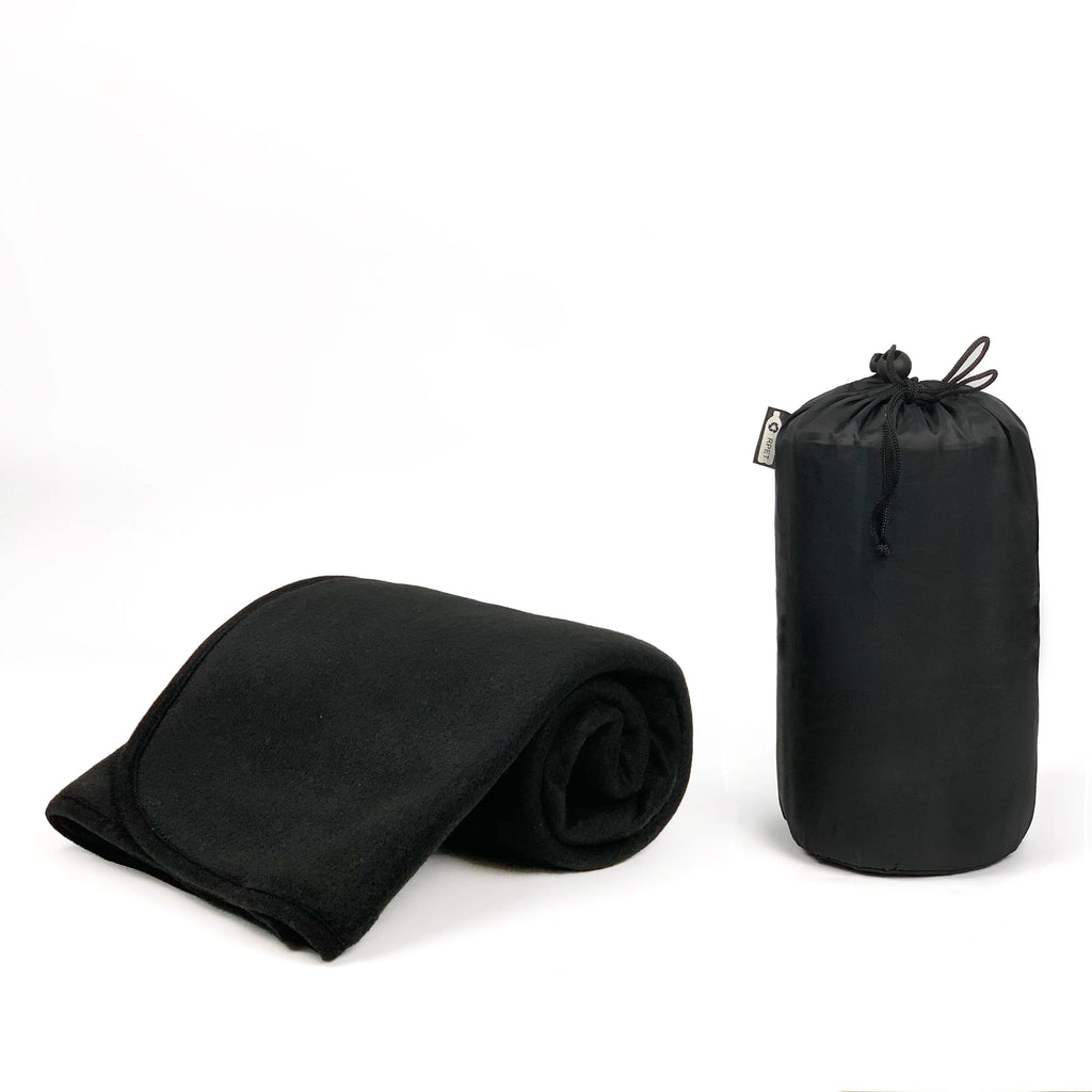 High Quality Eco-friendly OEM Recycled Plastic Pet Travel Solid Knitted Anti-Pilling Four Seasons Lightweight Supersoft Blanket