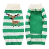 High Quality Reindeer Print Dog Clothes Cheap Winter Fashion Stripe Christmas Sweater