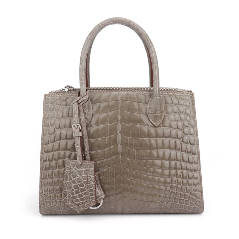 2024 Designer Classic Genuine Alligator Crocodile Leather Woman Handbags Famous Brands Crossbody Tote Hand Bags for Women