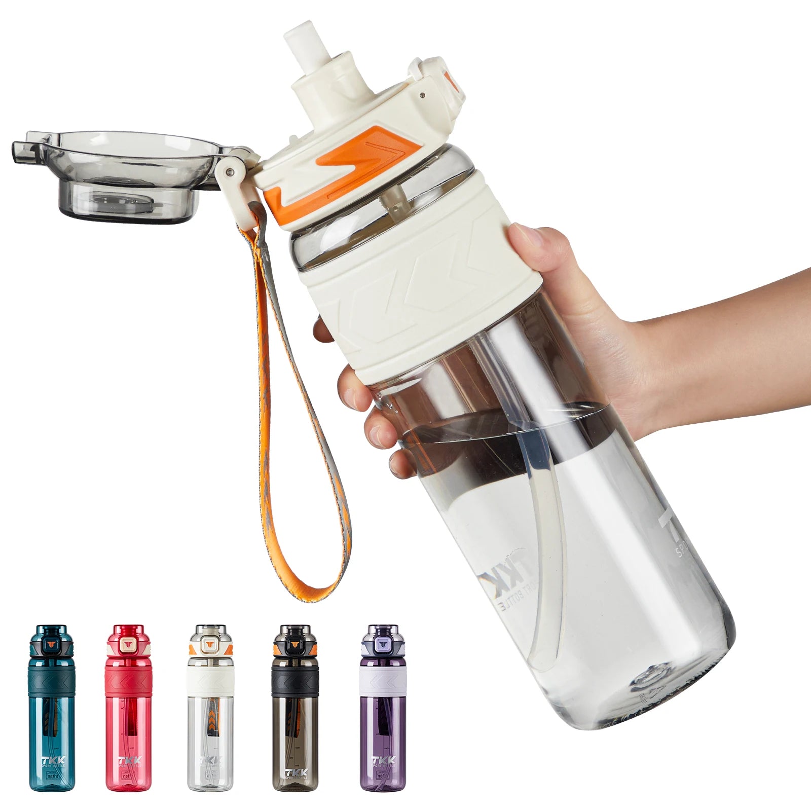 Wholesale Large Capacity 600ml 800ml 1L Tritan Gym Water Bottle Customized Logo for Workouts Travel Applicable for Hiking