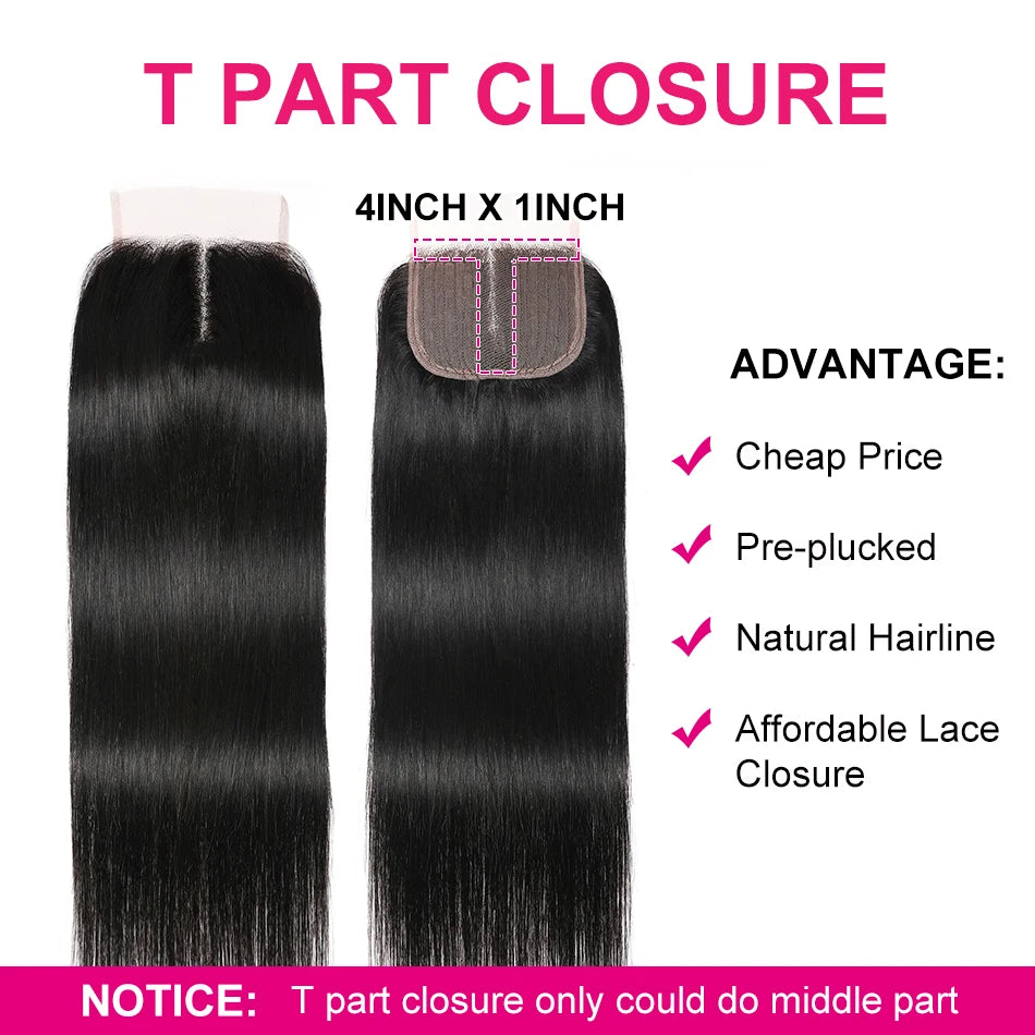 Unice Hair Malaysian Straight Hair Lace Closure 4X4 Free Part Remy Human Hair Closure Swiss Lace 1 PCS 150% Density