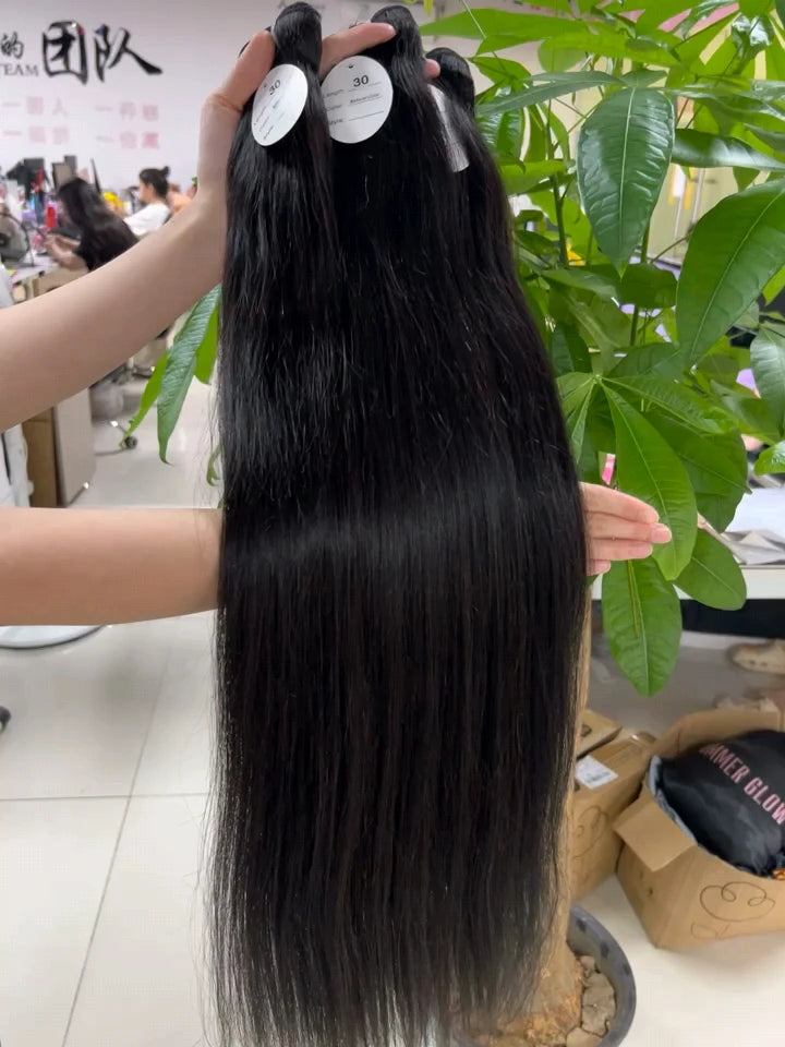 Natural Body Wave Remy Hair Weaves Bundles Human Raw Burmese Kinky Curly Hair Deep Straight Raw Unprocessed Vietnamese Hair