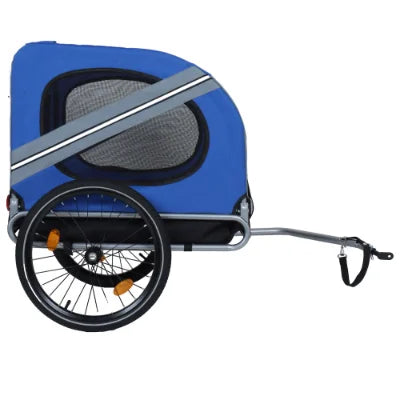 Durable Steel Frame All-Terrain Pet Carrier Large Folding Bike Trailer for Dogs 120LB for Cycling Jogging Camping Outdoor