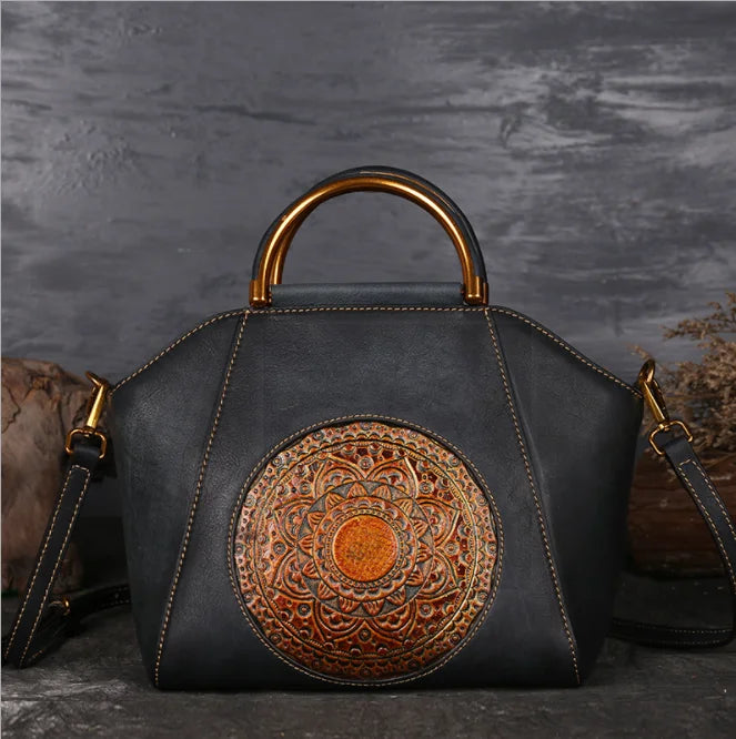 In Stock Ladies Large Capacity Bags Leather Handbags Waterproof Luxury Tote Bag Vintage Crossbody Bag