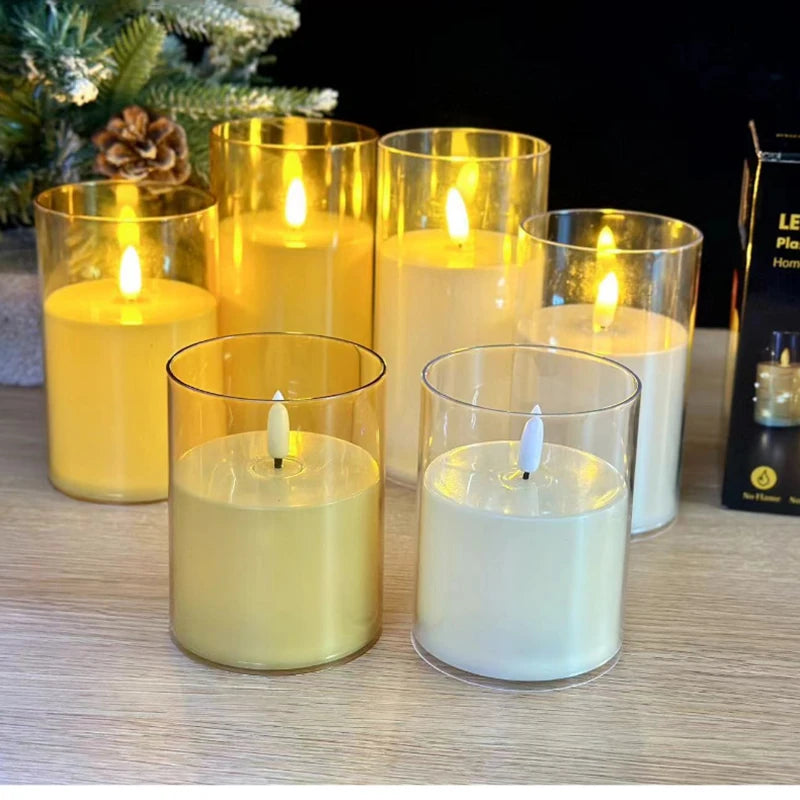 Remote Control Flameless LED Tea Light Electronic Candle for Home Decor Bar Outdoor Christmas Party Birthday Music Festivity