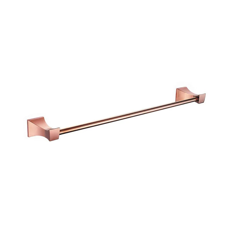 Rose Gold Bathroom Towel Rack Set Wall Mount Bathroom Accessory Set