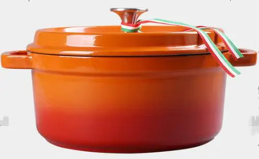 Cast Iron Enamel Pot Cookware Carbon Steel Enamel Dutch Oven Pot Set