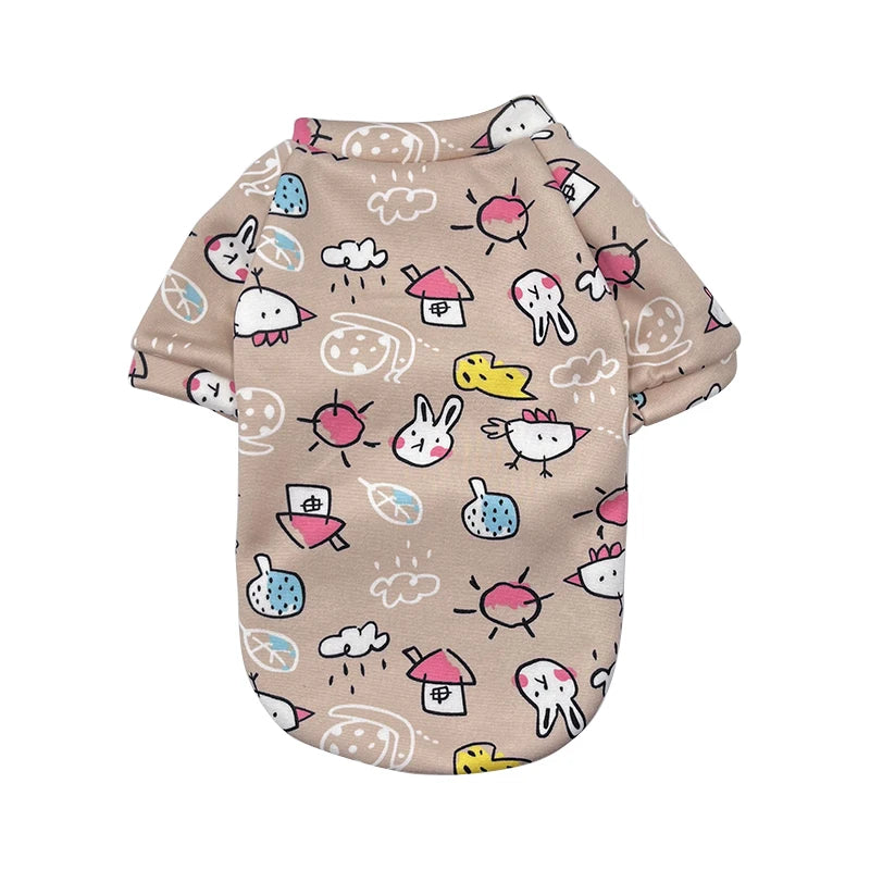 2022 Hot Sale Designer Printed Luxury Pet Dog Hoodies Jackets Wholesale Custom Fashionable Clothing Made From Cotton and Nylon