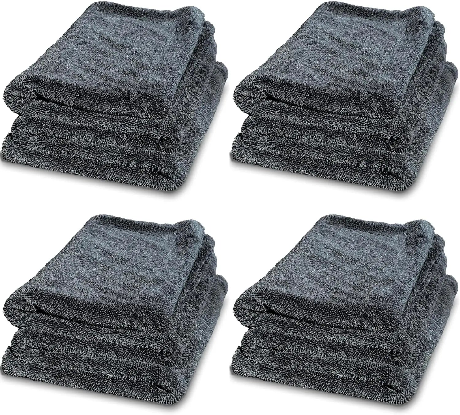 60*90cm 1200 GSM Edgeless Microfiber Car Drying Towel Excellent Water Take Ability Large