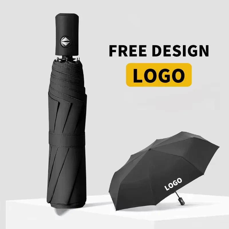 Customizable Logo, Travel, Fully Automatic Folding, Rain and Rain Umbrella Design, Modern Style Wholesale