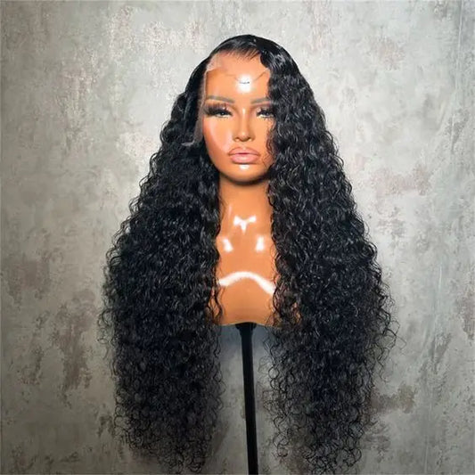 Wholesale Raw Indian Virgin Kinky Curly Human Hair 13X4 Lace Front Wig Natural Color Human Hair Transparent Lace Frontal Wigs