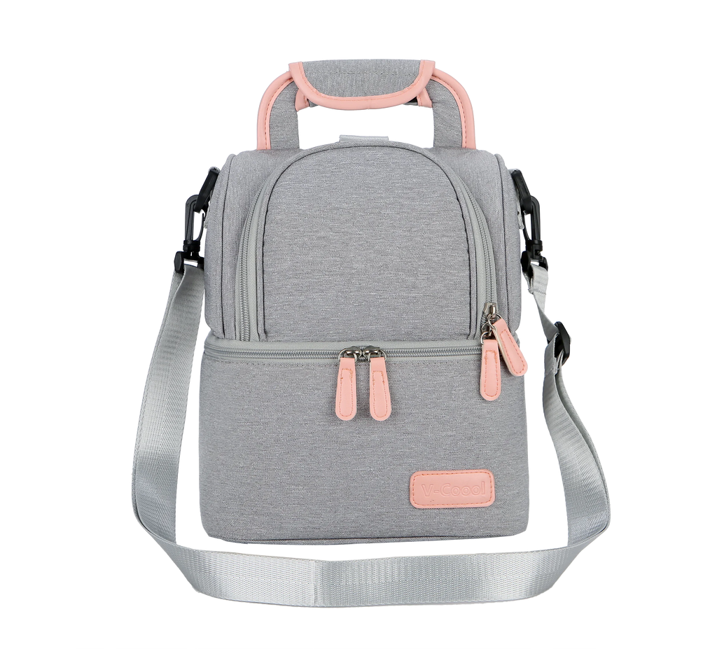 V-Coool Breast Milk Baby Bottle Cooler Bag/Mommy Travel Backpack/Portable Thermal Insulated Lunch Box for Women Men