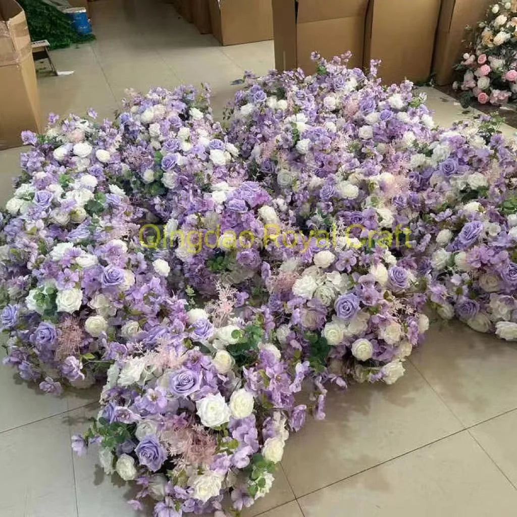 Luxury Wedding Table Candelabra Flower Centerpieces Artificial Flower Arrangement Ball for Display Drops