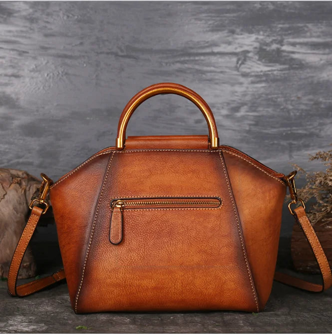 In Stock Ladies Large Capacity Bags Leather Handbags Waterproof Luxury Tote Bag Vintage Crossbody Bag