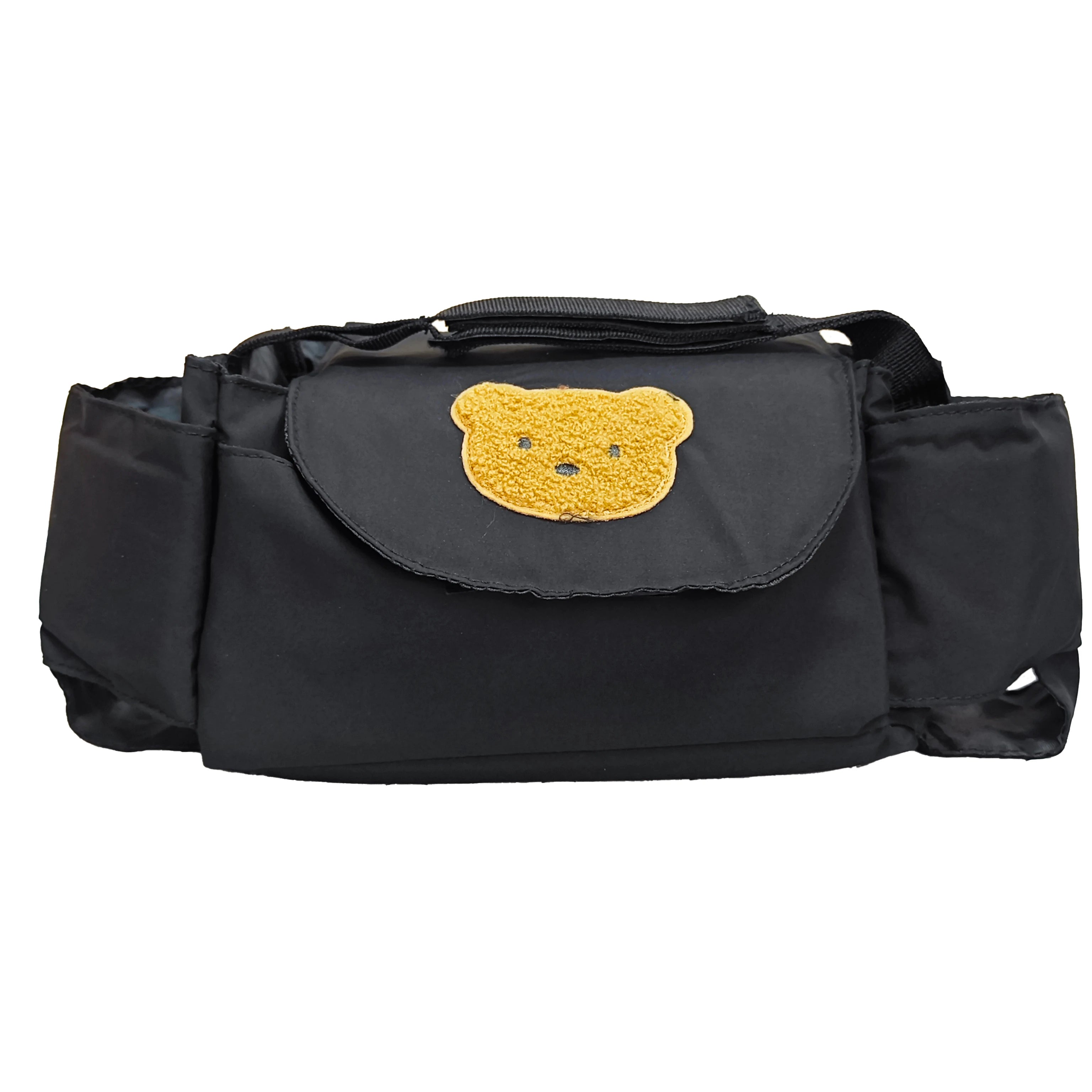Universal Mommy Diaper Bag with Non-Slip Stroller Storage Box and Cup Holder Baby Stroller Storage Bag