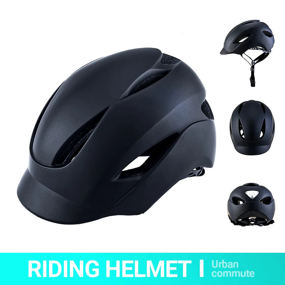 Outdoor Dual-Sport Full Face LED Light Electric Scooter & Motorcycle Helmet for Road & Ebike Riding Sports Safety Helmet