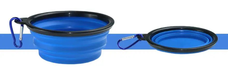 Eco Friendly High Quality Pure Solid Color Dog Silicone Outdoor Collapsible Bowl Cheap Dog Accessories Pet Feeder Bowls