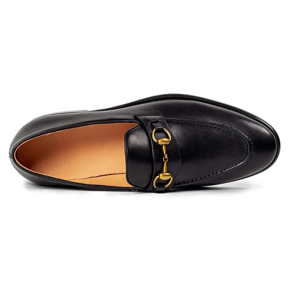 Fashion Design Comfortable Wearing-Resist Leather Flats Best Selling Products Full Cowhide Loafer Shoes for Men Free Custom Logo