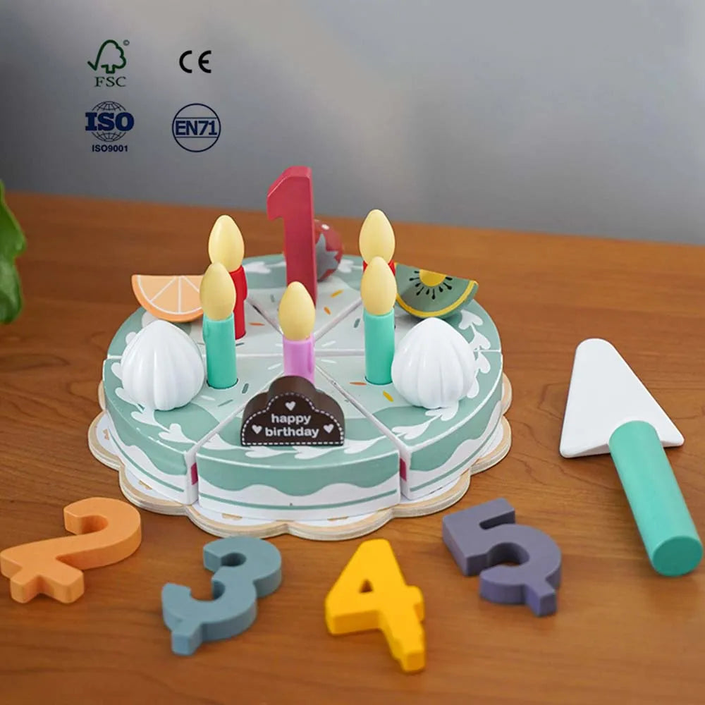 Children's Simulation Dessert Shop Ice Cream Ice Cream Tea Set Sales Shop Boys and Girls Play Home Wooden Toys