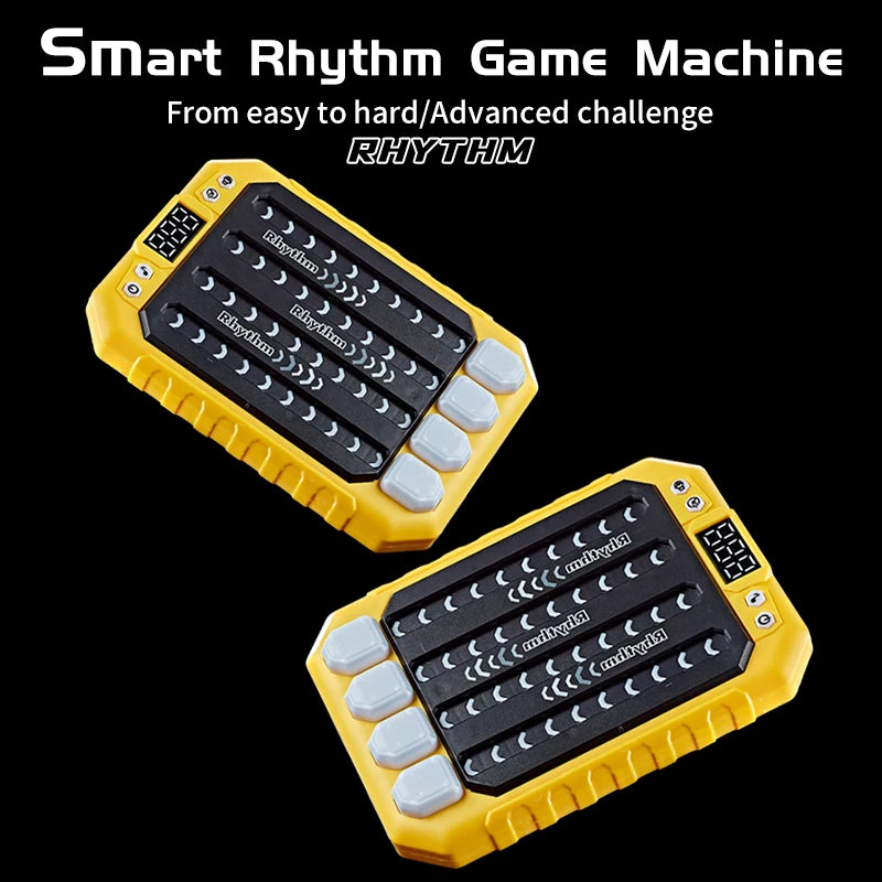 ZLang Montessori Pockets Travel Toy Electronic Music Rhythm Puzzle Game Machine Light up Education Sensory Fast Push Table Game