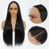 FX-HA07 Premium Blend Hair Wig Long Straight Black High Quality HD Invisible Transparent 13*4 Lace Frontal Wig Lace Front Wigs