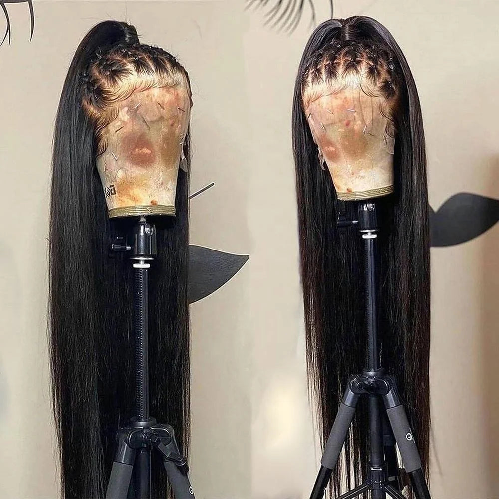 Straight Lace Front Layer Wigs Human Hair Layered Lace Wig Easy to Wear Glueless Wigs for Black Women