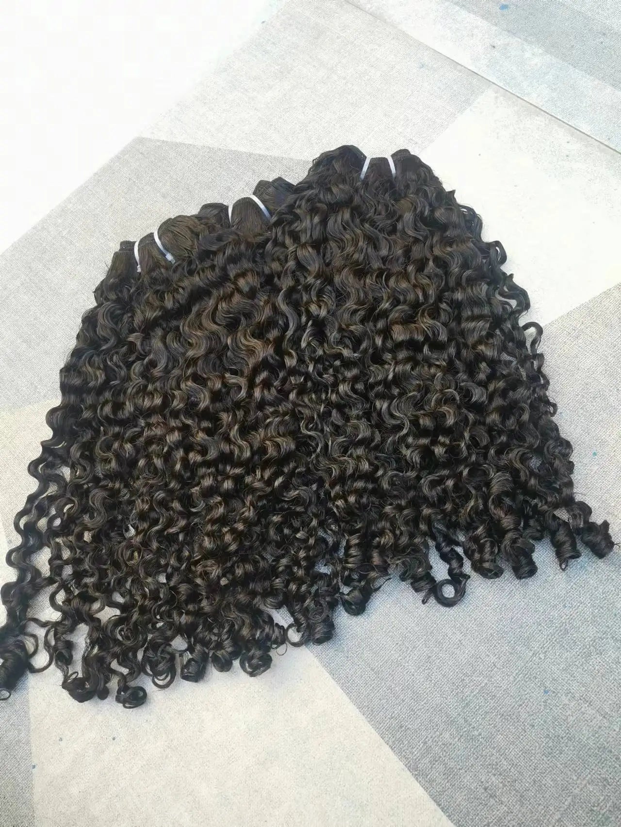 Wholesale Vendor Kinky Curly Burmese Curly Hair Weft Raw Virgin Brazilian Hair for Black Women Hair Bundle