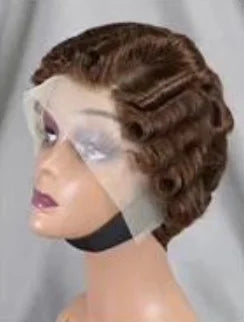 New Pixie Cut Short Curly Human Hair Wig 13x4 Lace Front Wigs Brazilian Bob  Preplucked Natural Hairline Full Frontal Wig
