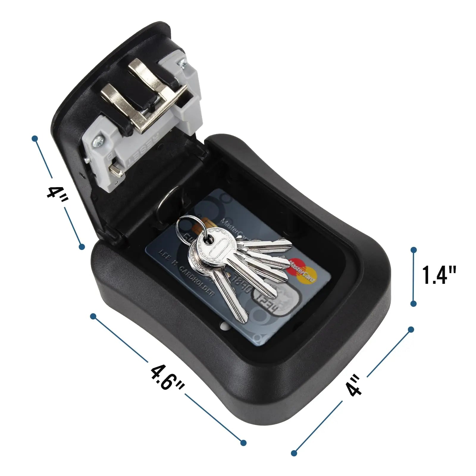 4-Digit Combination Weatherproof Key Transfer Box Password Storage Car Key Safe Box with Combination Lock