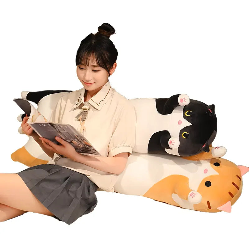 Cross-Border Large Plush Dog Toy Cute Cat Pillow with PP Cotton Filling Super Soft Rag Doll for Lazy Sleep Gift