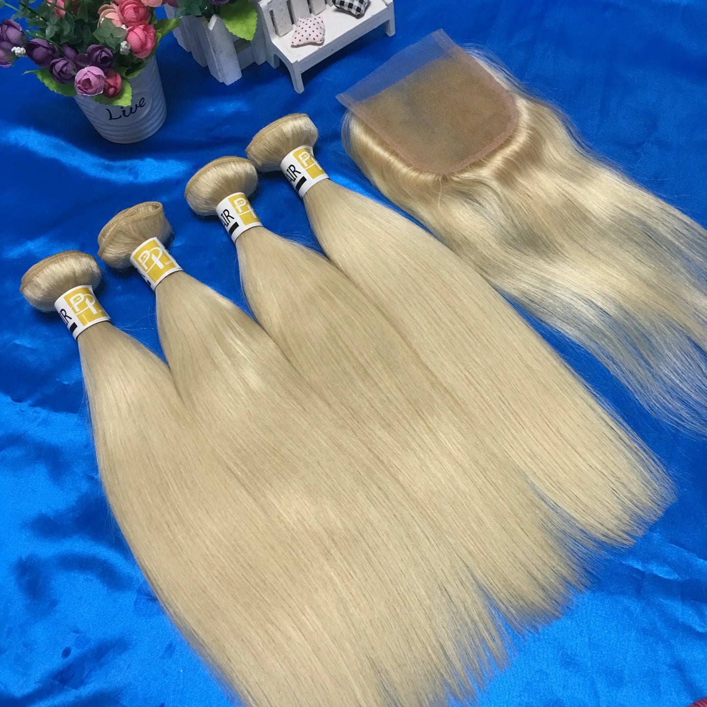 Premium 613 Blonde Virgin Hair Bundles - 100% Raw Vietnamese Human Hair Weave