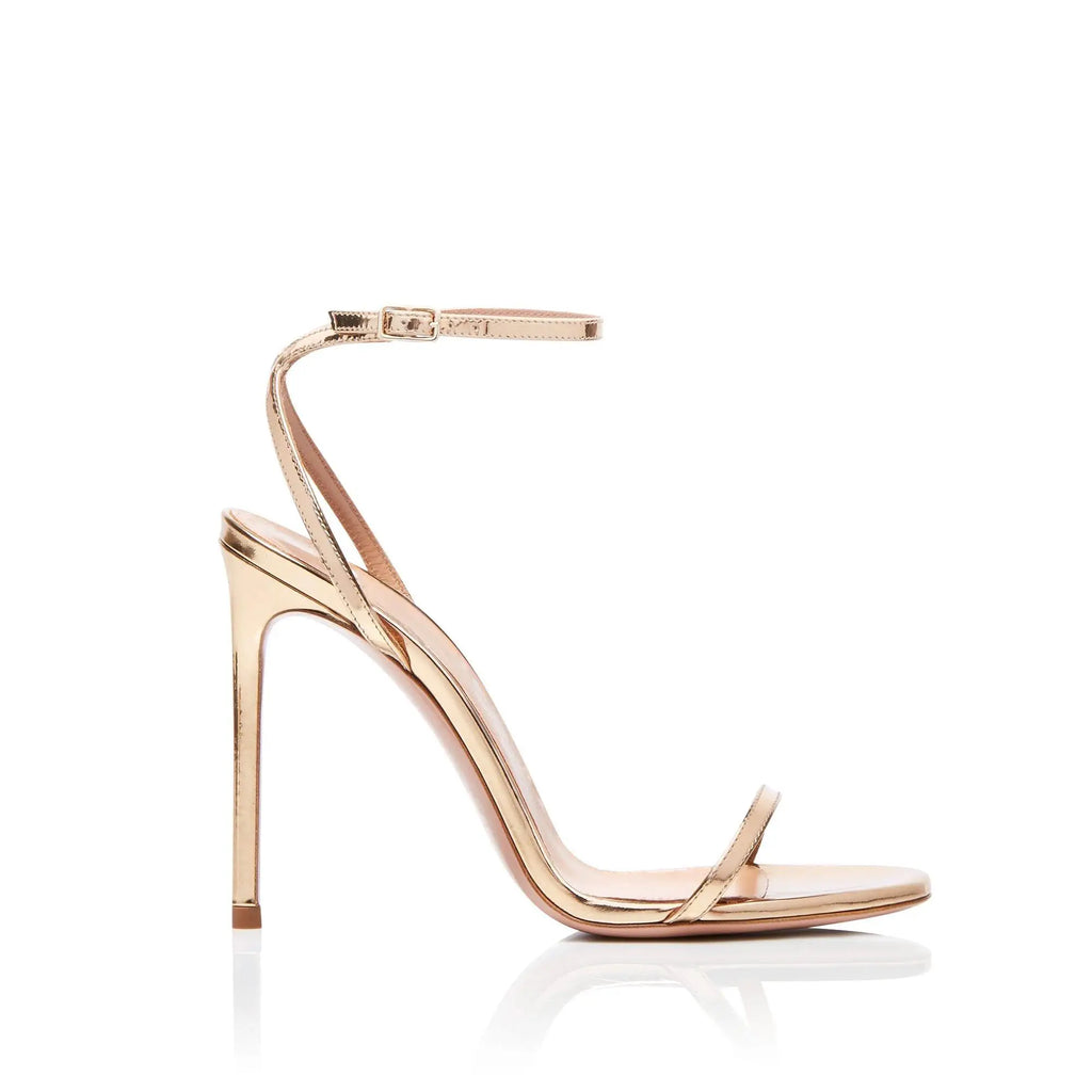 Women's Custom High Heel Sandals Peep Toe with Ankle Buckle Strap Open Toe Solid Color Microfiber for Spring Season Party Wear