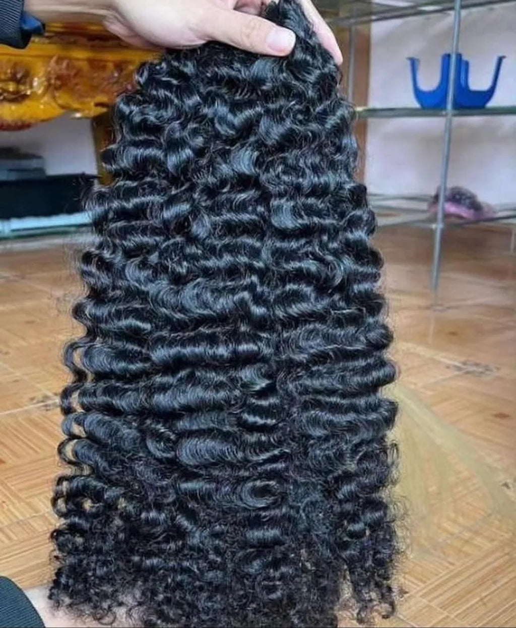 Premium Burmese Curly Virgin Remy Hair Extensions - 100% Natural Black Human Hair Bundles