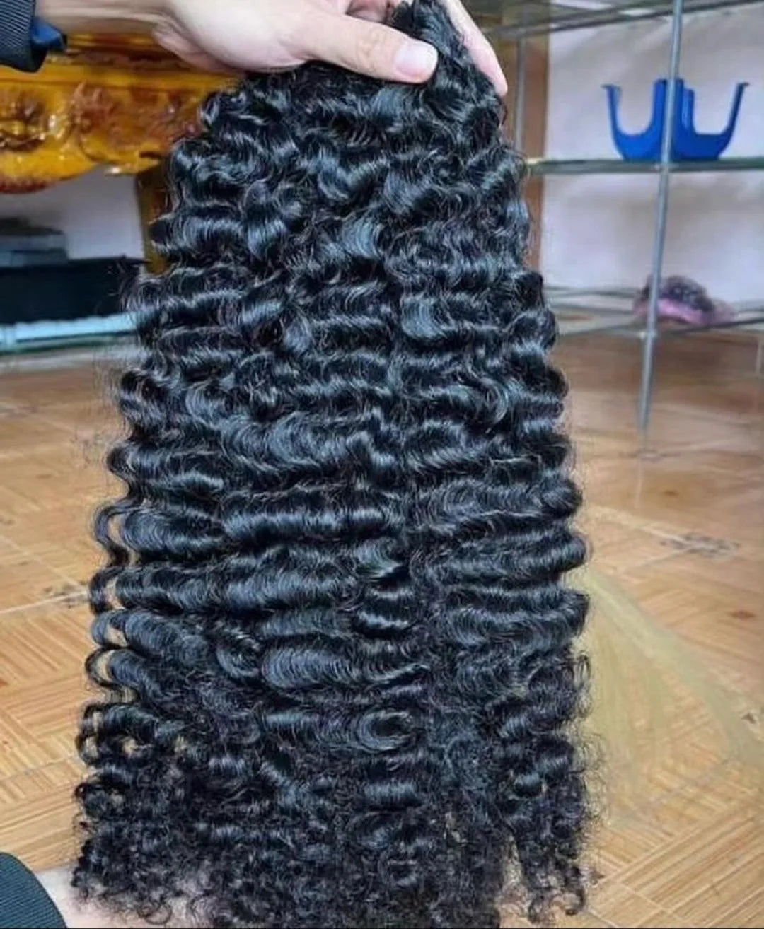 Premium Burmese Curly Virgin Remy Hair Extensions - 100% Natural Black Human Hair Bundles