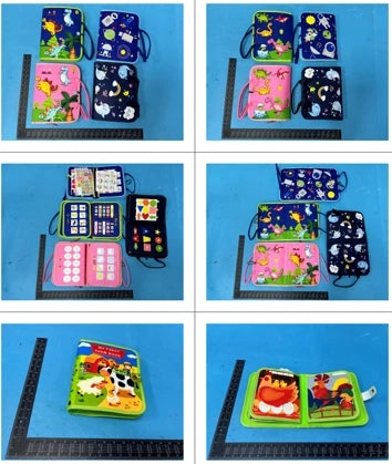 Montessori Education Sensory Soft Book Wool Felt Early Education DIY Board Puzzle Quiet Intelligence Busy Board for Kids