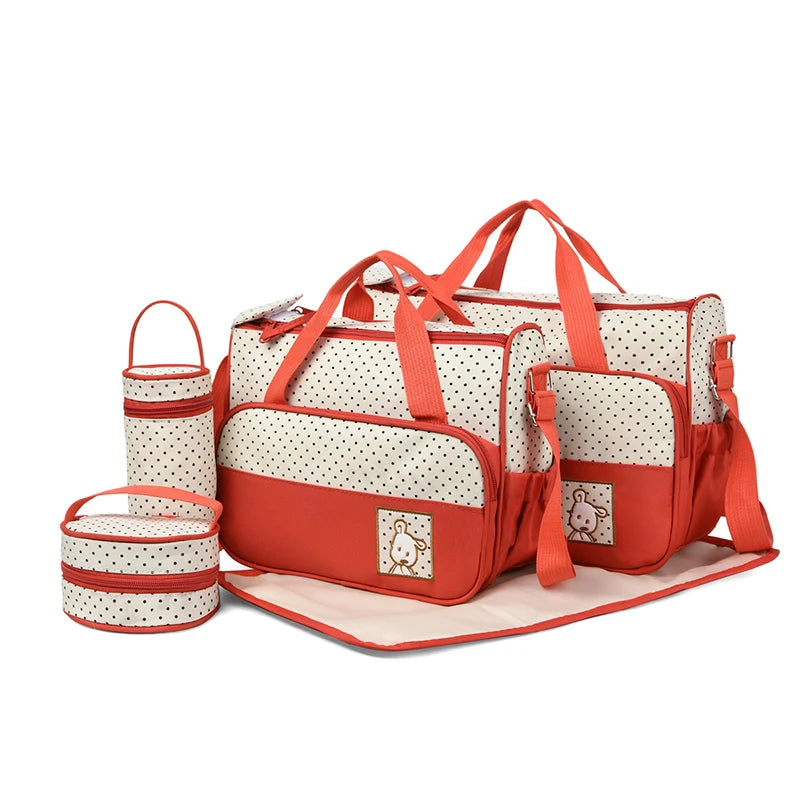 Fashion Multifunctional Mommy Bag Large Capacity Waterproof Wet and Dry Separation Diaper Bag Light and Easy to Hold Mommy Bag