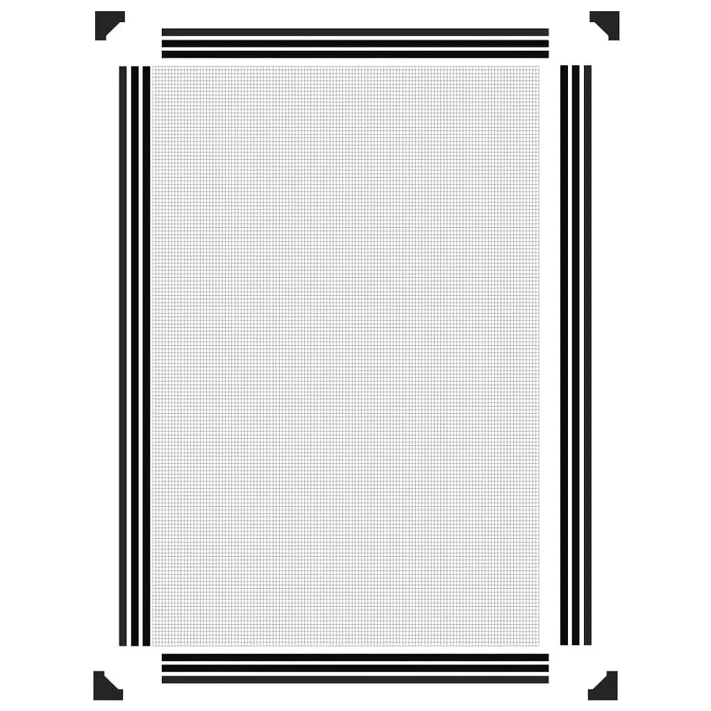 W2B VidaXL Modern Anthracite Fiberglass Insect Screen 31.5 X 47.2 in for Hotel Application