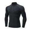 Wholesale Custom Logo Breathable Long Sleeve Men's Gym T-Shirt Active Wear Jogging Sports T-Shirt Soft Elastic Fitness T-Shirt