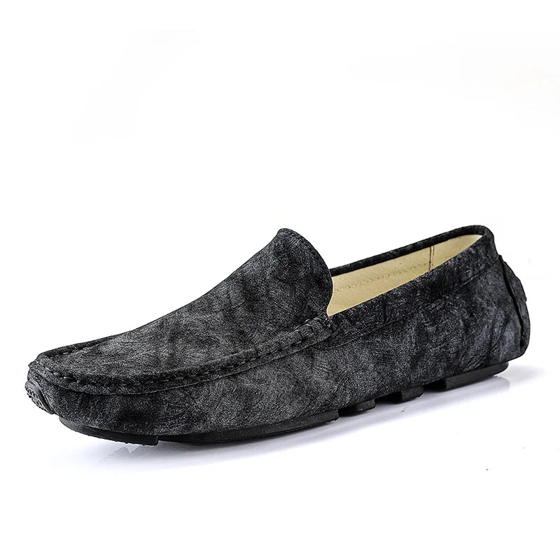 Men's Loafers Driving Shoes Moccasin Gommino Penny Loafer Flats Leather Low-top Slip on Pull on Handmade Light Weight