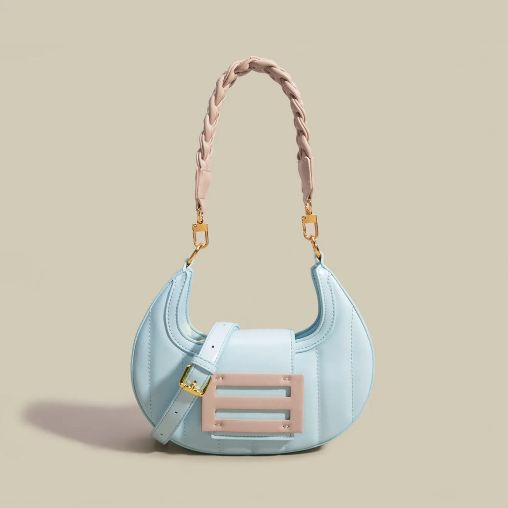 Half Moon Flip Women Shoulder Bags 2022 New Fashion Luxury Design Crossbody Bag Elegant Small Lady Tote Handbags