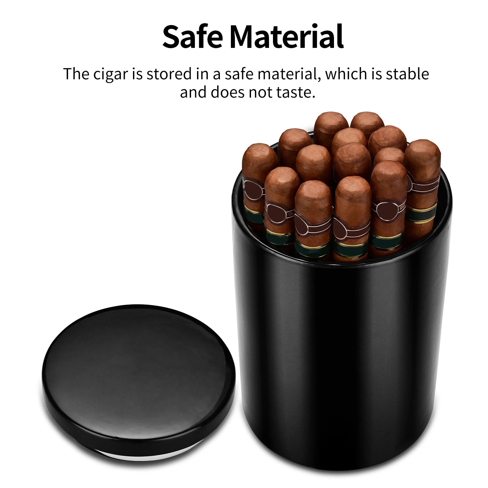 CIGARLOON Cuban High-capacity Ceramic sealed Storage Humidor for Cigar Storage